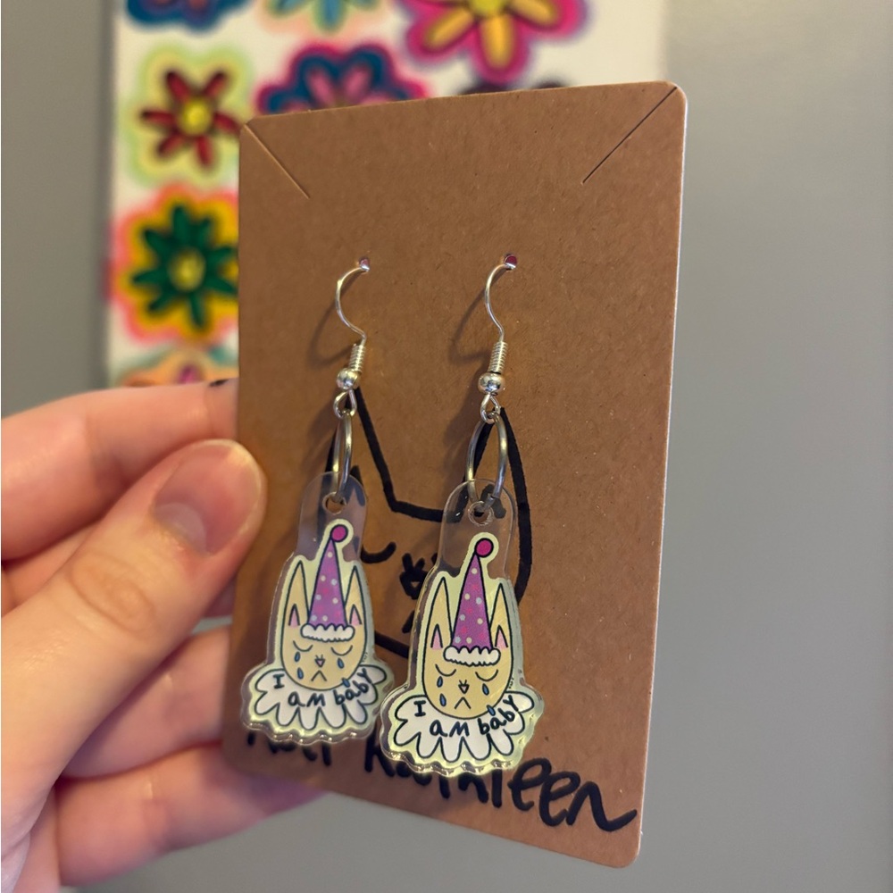 Cat Earrings / Handmade Earrings